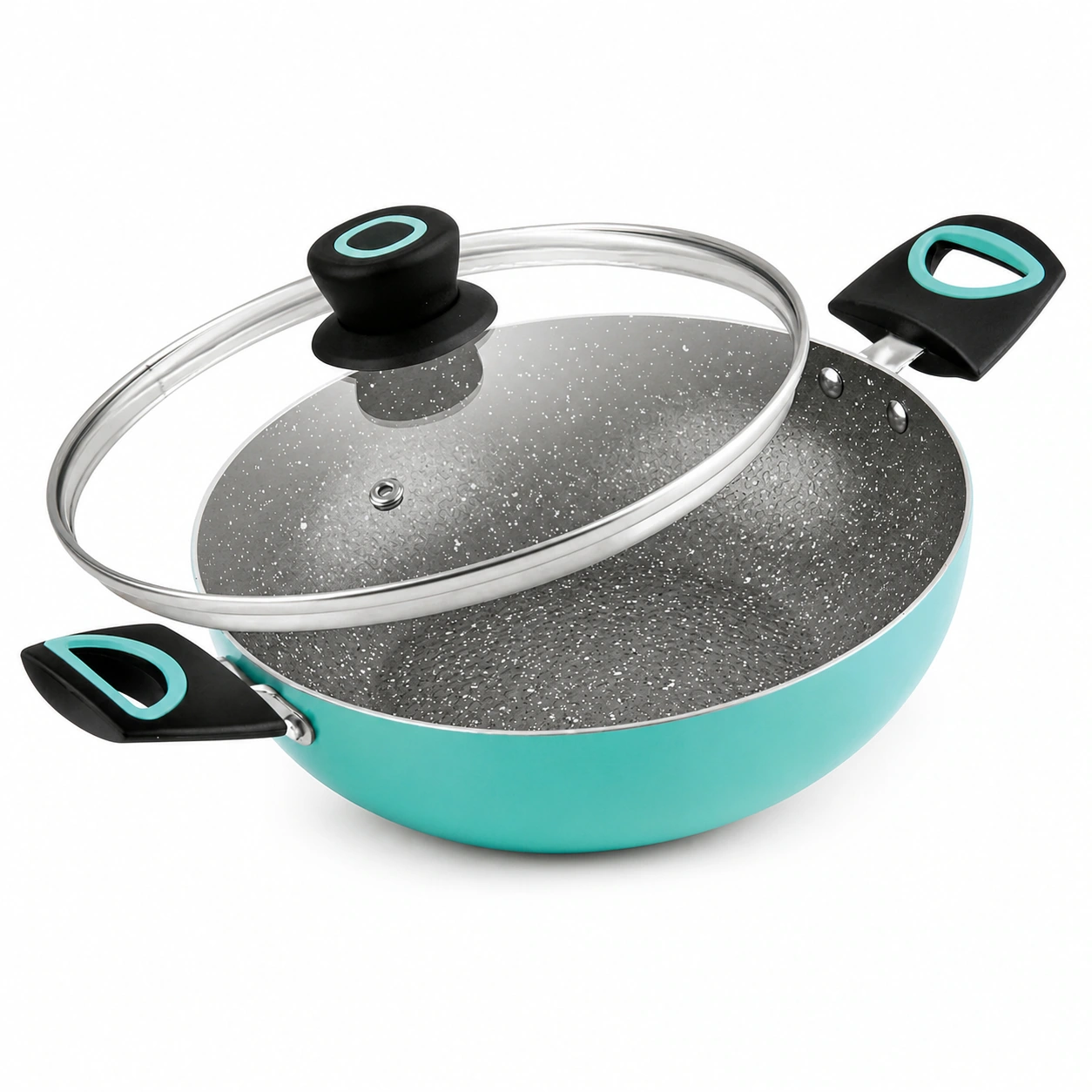 Macware Teal Glory Kadhai 24 cm