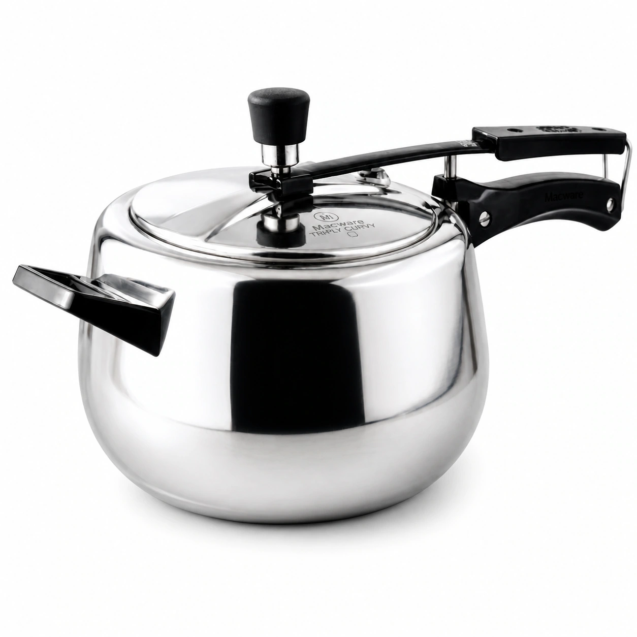 Macware Pressure Cooker Triply Curvy 3L