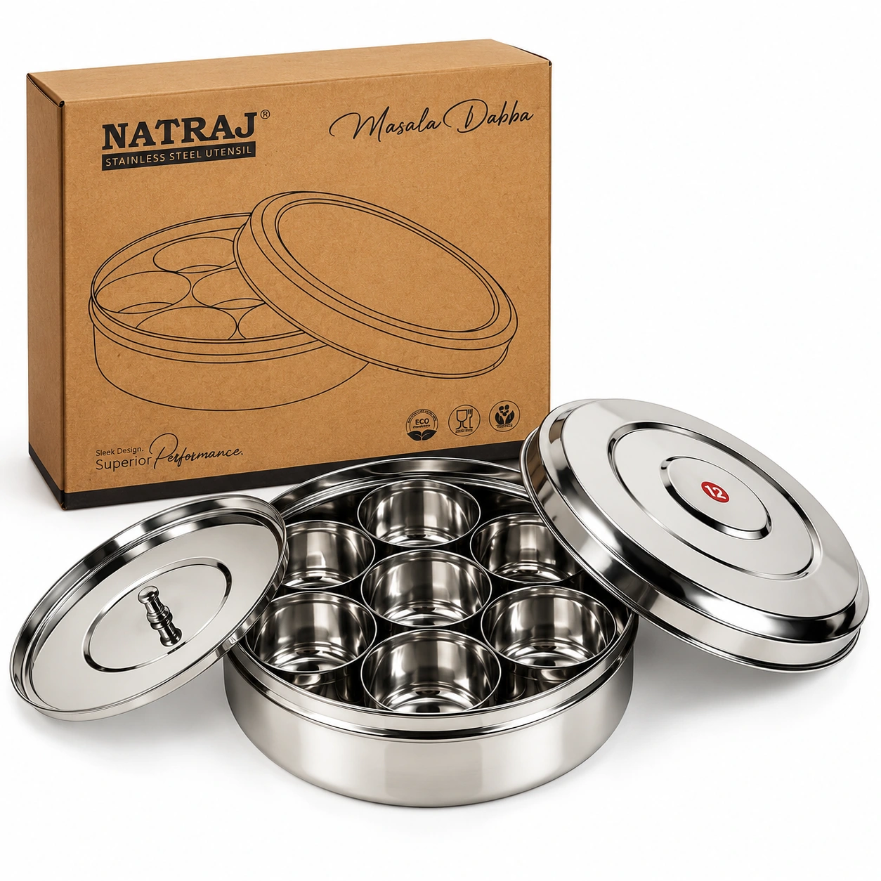 Natraj Round Deluxe Masala Box 13