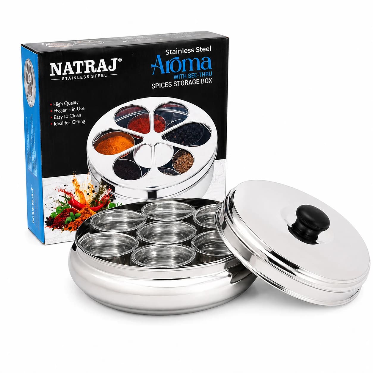 Natraj Punjabi Tadka / Spice Masala Dabba Plain Big