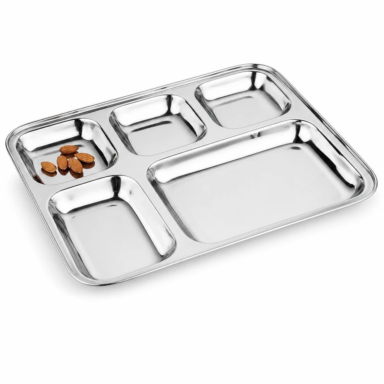 Natraj 5 in 1 Square Katori Plate Big