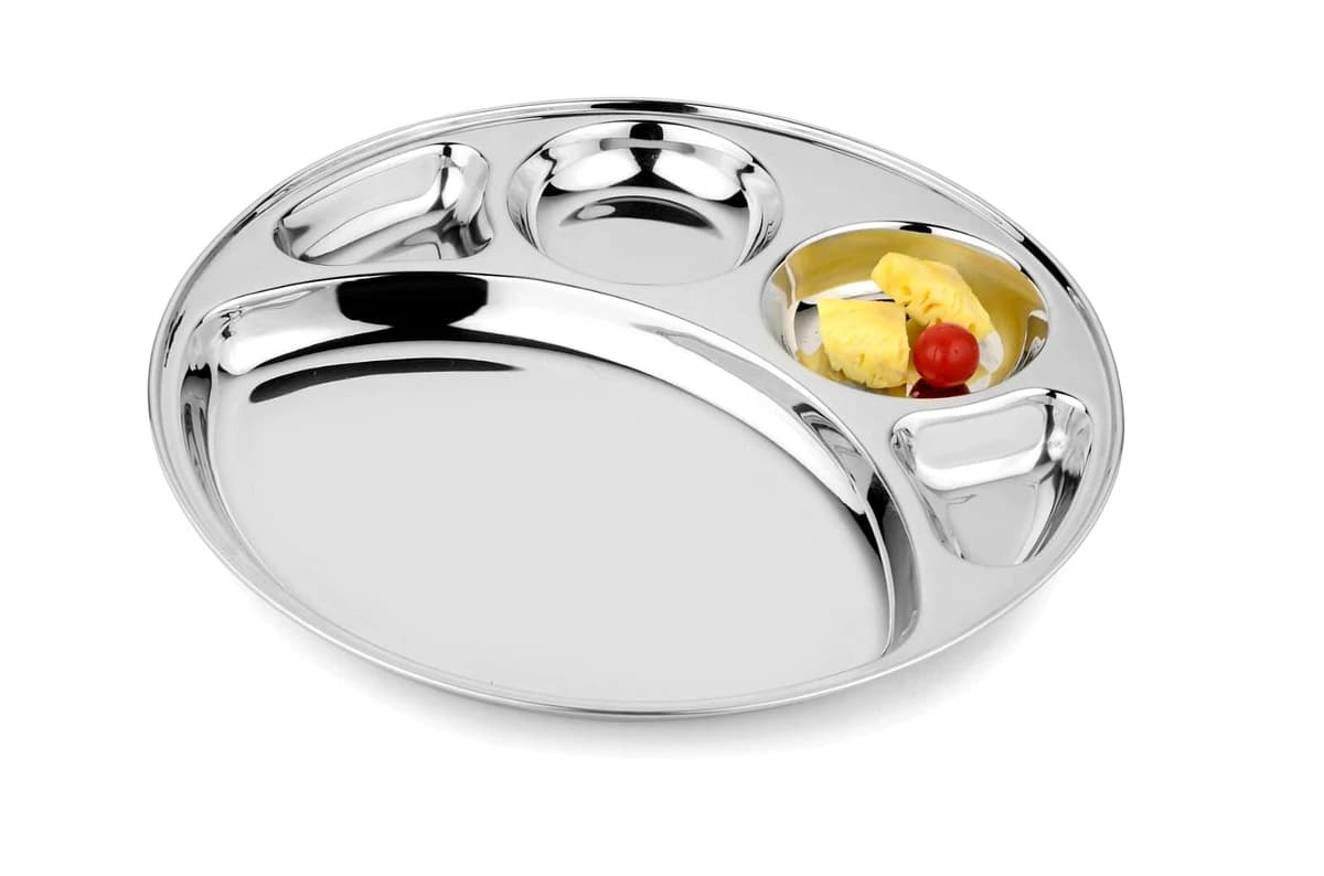 Natraj Round Double Katori Plate 290mm (Small)