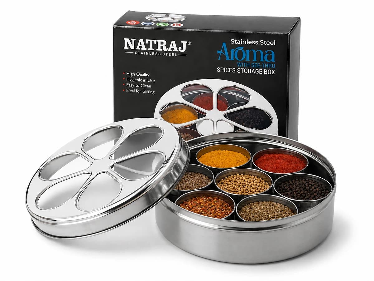 Natraj Aroma Masala Dabba See Thru Small